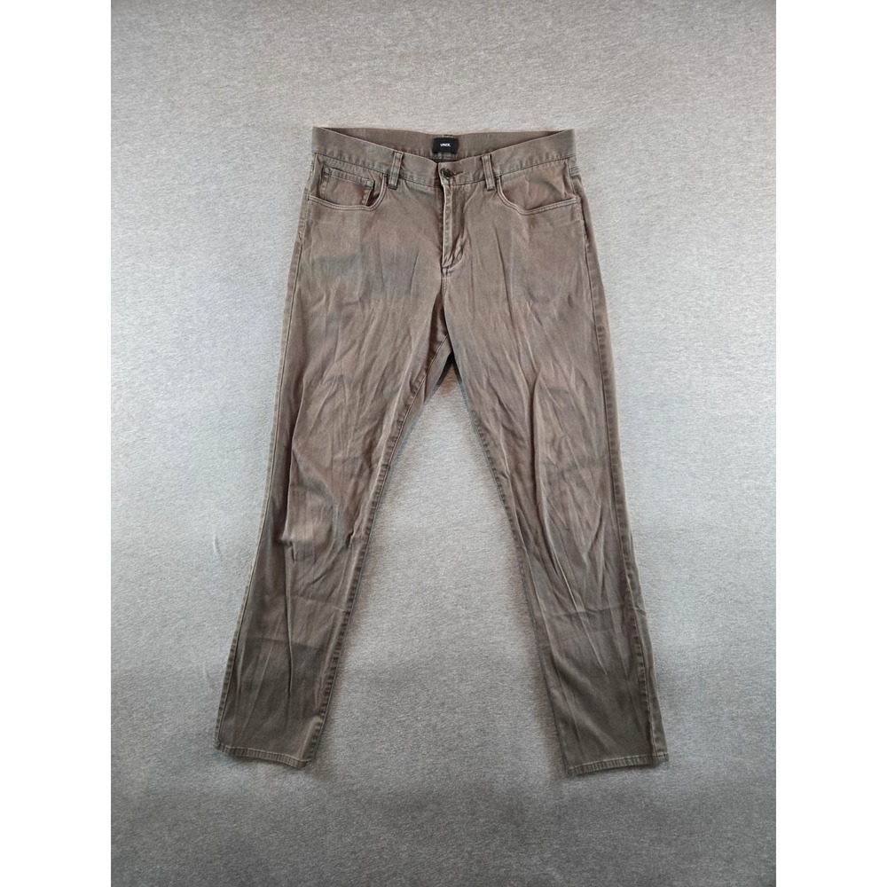 Vince Men’s Slim fit Jeans in Faded Brown and Green